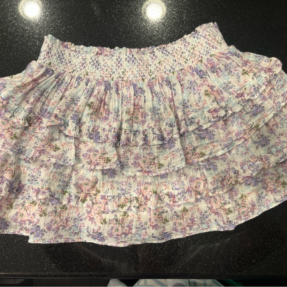 LoveShackFancy size 10 Billie ruffle skirt